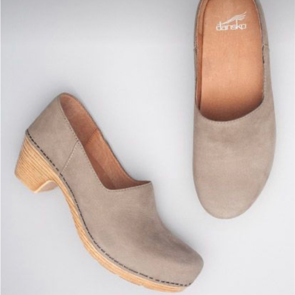 Dansko Sienna Marisol suede gray clogs minimal 39 capsule